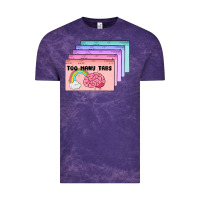 Cloud Purple too many tabs Vintage Tee - MaliasSmallBusiness
