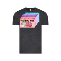Vintage Black too many tabs Vintage Tee - MaliasSmallBusiness