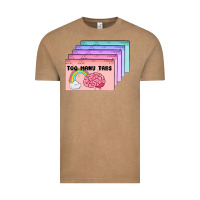 Vintage Coffee too many tabs Vintage Tee - MaliasSmallBusiness
