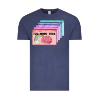 Vintage Denim too many tabs Vintage Tee - MaliasSmallBusiness