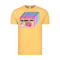 Vintage Mustard too many tabs Vintage Tee - MaliasSmallBusiness