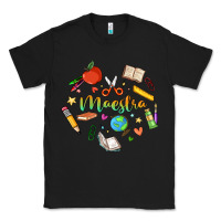 Black maestra teacher heart doodle Classic Tee - MaliasSmallBusiness