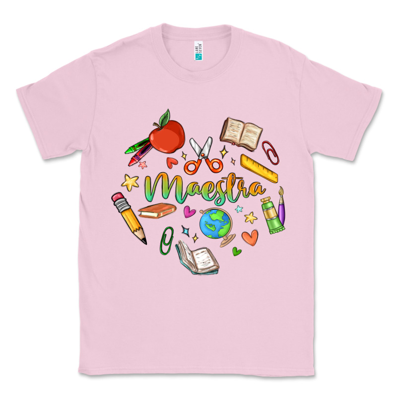 Maestra Teacher Heart Doodle Classic Tee by MaliasSmallBusiness | Teevron
