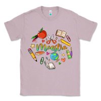 Lilac maestra teacher heart doodle Classic Tee - MaliasSmallBusiness
