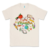 Natural maestra teacher heart doodle Classic Tee - MaliasSmallBusiness