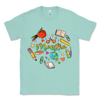 Seafoam maestra teacher heart doodle Classic Tee - MaliasSmallBusiness