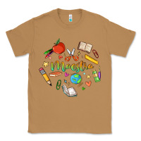 Toasted Coconut maestra teacher heart doodle Classic Tee - MaliasSmallBusiness