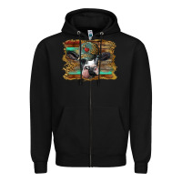 Black holstein cow with cap and leopard background Zipper Hoodie - BarkalooDesign