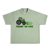 Oil Green pushin' my luck Urban Heavy Tee - MaliasSmallBusiness