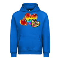 Cobalt Pride hearts Urban Hoodie - FaDigitalArtStudio