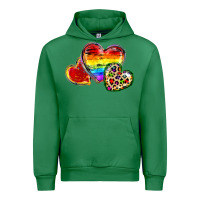 Emerald Pride hearts Urban Hoodie - FaDigitalArtStudio