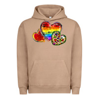 Pigment Burro Pride hearts Urban Hoodie - FaDigitalArtStudio