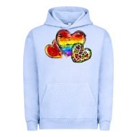 Pigment Grape Ice Pride hearts Urban Hoodie - FaDigitalArtStudio