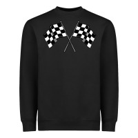 Black race flag Heavyweight Sweatshirt - MaliasSmallBusiness