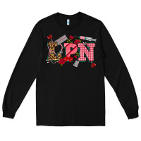 Black valentinesday lpn Long Sleeve Tee - NancyCooperArtShop
