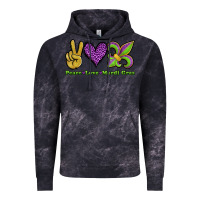 Cloud Black peace love mardi gras Vintage Hoodie - Jasminsmagicworld