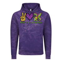 Cloud Purple peace love mardi gras Vintage Hoodie - Jasminsmagicworld