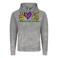 Cloud Rock peace love mardi gras Vintage Hoodie - Jasminsmagicworld