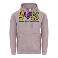 Vintage Zinc peace love mardi gras Vintage Hoodie - Jasminsmagicworld
