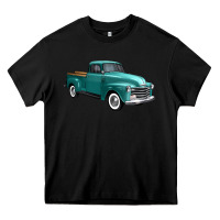 Black western truck 34 view Heavy Core Tee - FaDigitalArtStudio