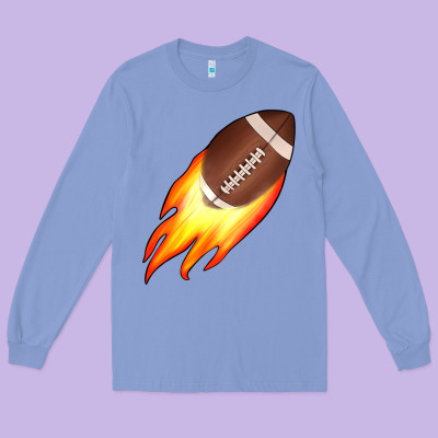 American Football Long Sleeve Tee Designed By Jahusdesignshop