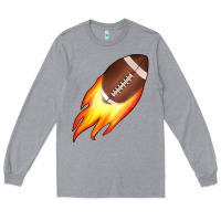 Heather Grey american football Long Sleeve Tee - JahusDesignShop