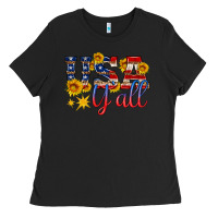 Black usa y all Ladies Tee - HRA Design Shop