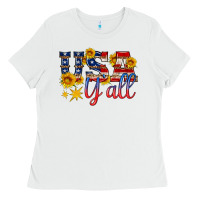 White usa y all Ladies Tee - HRA Design Shop