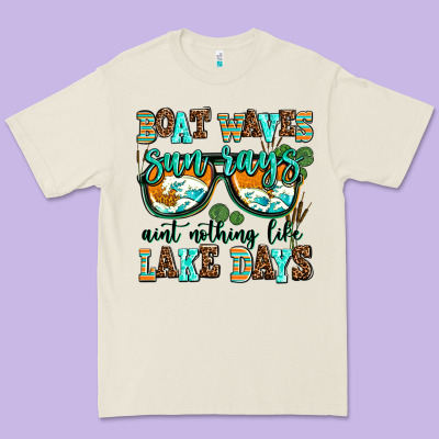 Boat Waves Sun Rays Aint Nothing Like Lake Days Premium Tee Designed By Adodesignshop