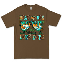 Cacao boat waves sun rays aint nothing like lake days Premium Tee - AdoDesignShop