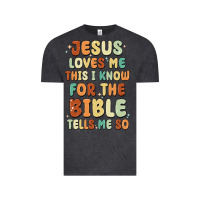 Vintage Black jesus loves me this i know for the bible tells me Vintage Tee - MaliasSmallBusiness