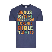 Vintage Denim jesus loves me this i know for the bible tells me Vintage Tee - MaliasSmallBusiness