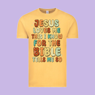 Jesus Loves Me This I Know For The Bible Tells Me Vintage Tee Designed By Maliassmallbusiness
