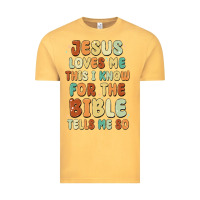 Vintage Mustard jesus loves me this i know for the bible tells me Vintage Tee - MaliasSmallBusiness
