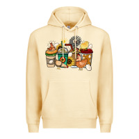 Pina Colada Chicken coffee cups Premium Hoodie - HowdyJamesFarm