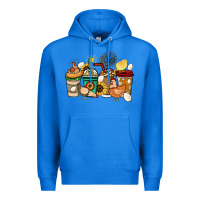 True Royal Chicken coffee cups Premium Hoodie - HowdyJamesFarm