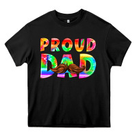 Black proud dad Heavy Core Tee - HRA Design Shop