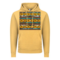 Vintage Mustard sunflowers leopard cowhide turquoise Vintage Hoodie - BarkalooDesign