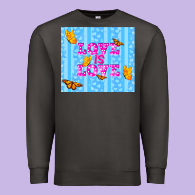 Love Is Love Premium Sweatshirt Designed By Tumblerdesignbyshophia
