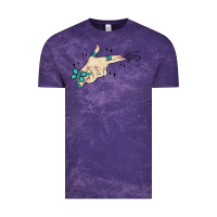Cloud Purple western turquoise gun hand Vintage Tee - MaliasSmallBusiness