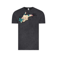 Vintage Black western turquoise gun hand Vintage Tee - MaliasSmallBusiness