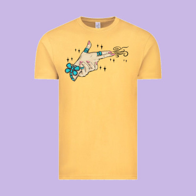 Western Turquoise Gun Hand Vintage Tee Designed By Maliassmallbusiness