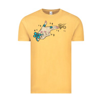 Vintage Mustard western turquoise gun hand Vintage Tee - MaliasSmallBusiness