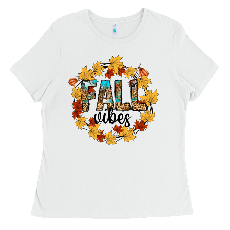 Fall Vibes Ladies Tee by CowhideDigitalArt | Teevron
