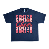 Navy senior cheer 2024 Urban Heavy Tee - MaliasSmallBusiness