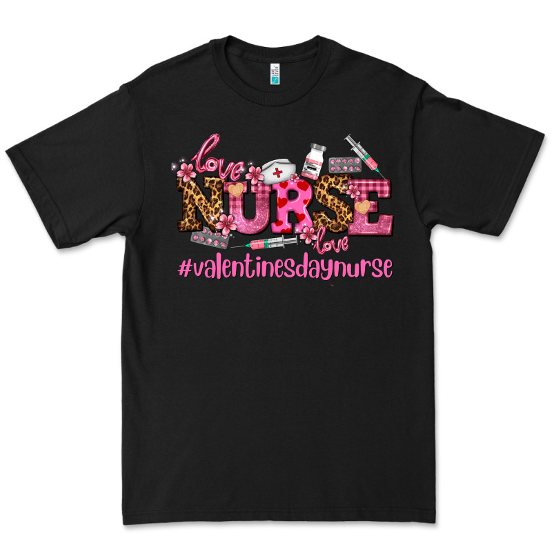 Nurse With Valentines Day Element Premium Tee by AdoDesignShop | Teevron