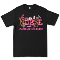 Black nurse with valentines day element Premium Tee - AdoDesignShop