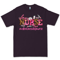 Plum nurse with valentines day element Premium Tee - AdoDesignShop