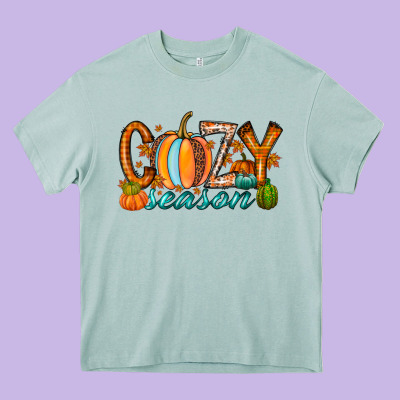 Cozy Season Heavy Core Tee Designed By Racoondesign