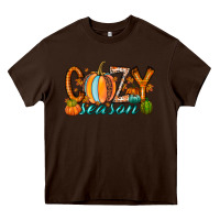 Chocolate Brown cozy season Heavy Core Tee - RacoonDesign